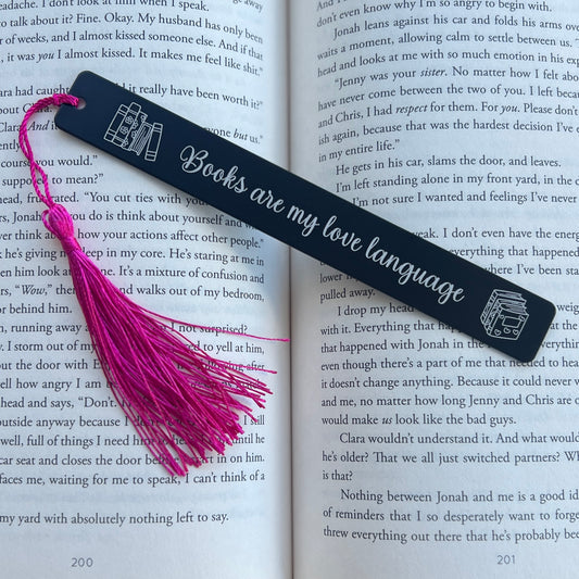 Books are my love language | Engraved Bookmark