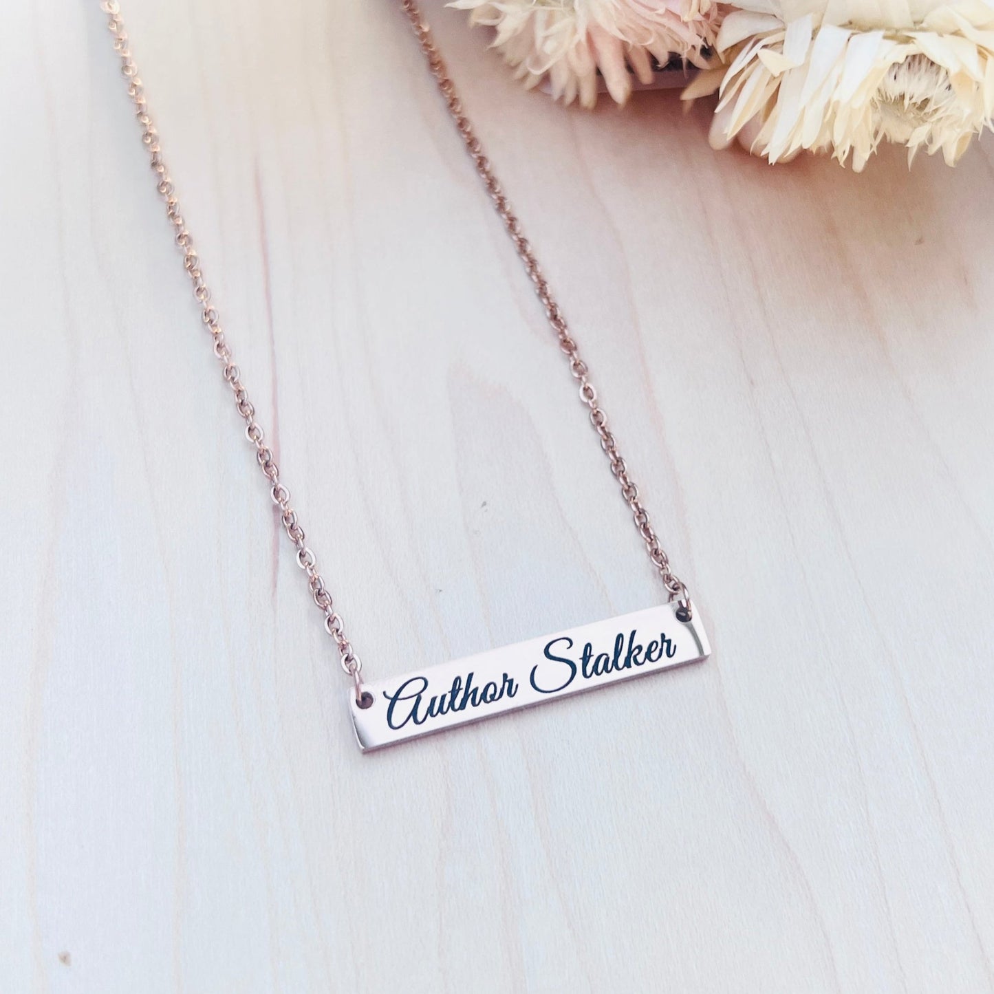 Author Stalker | Bar Necklace