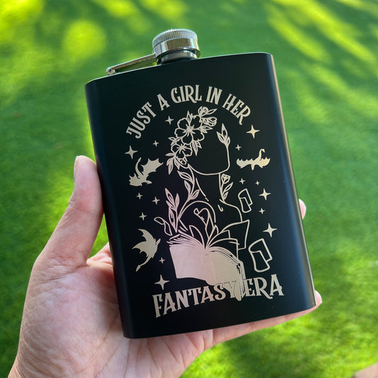 Just a girl in her fantasy era | 8oz Flask