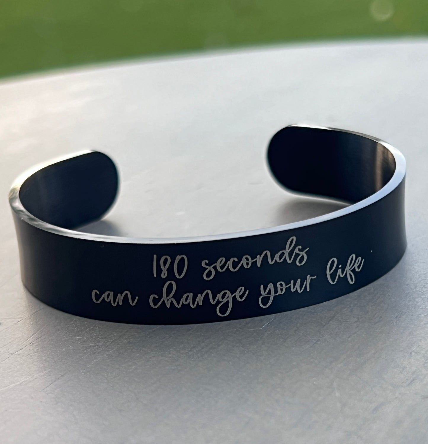 180 seconds can change your life | Cuff Bracelet | Jessica Park