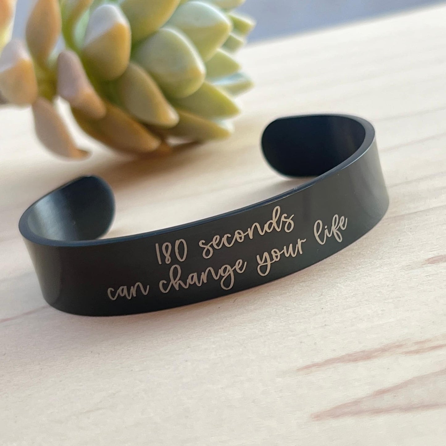 180 seconds can change your life | Cuff Bracelet | Jessica Park