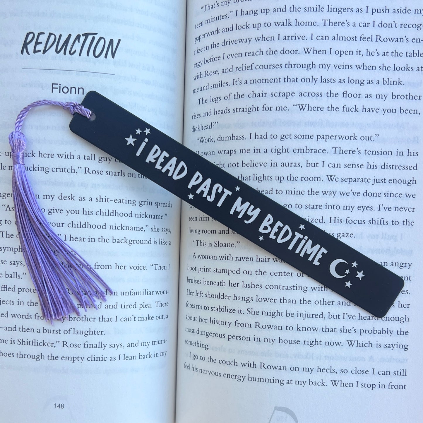 I read past my bedtime | Engraved Bookmark